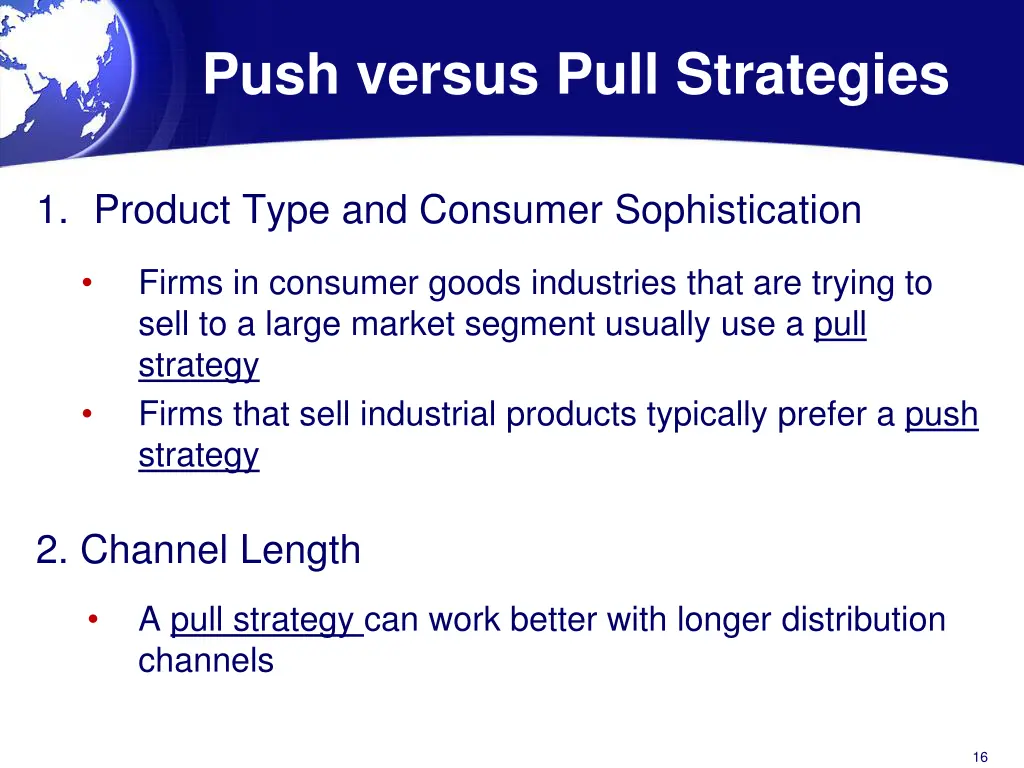 push versus pull strategies 1