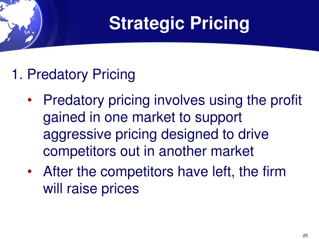 strategic pricing 1
