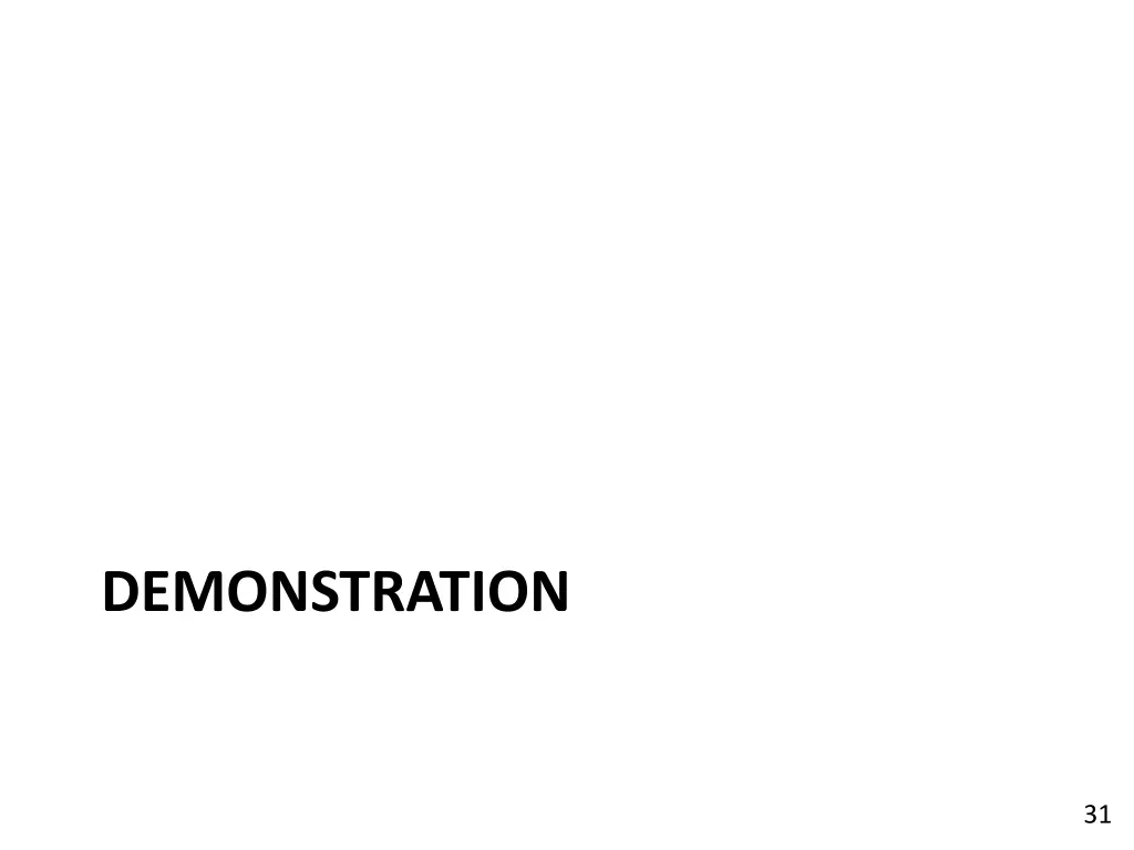 demonstration