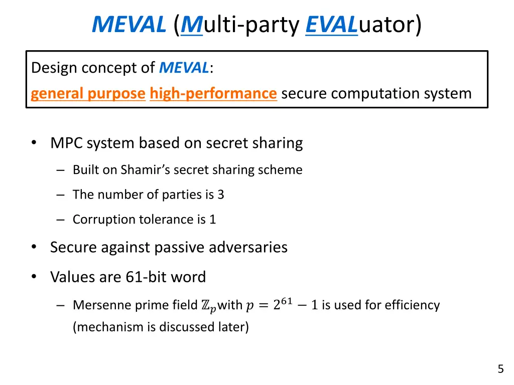 meval m ulti party eval uator