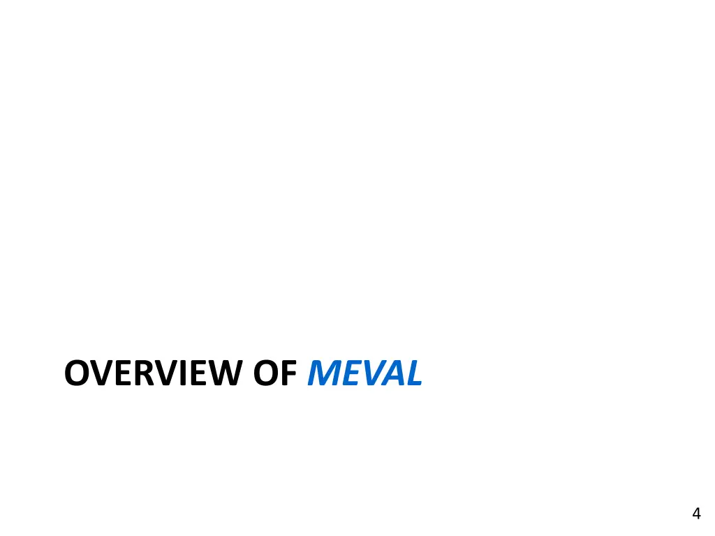 overview of meval