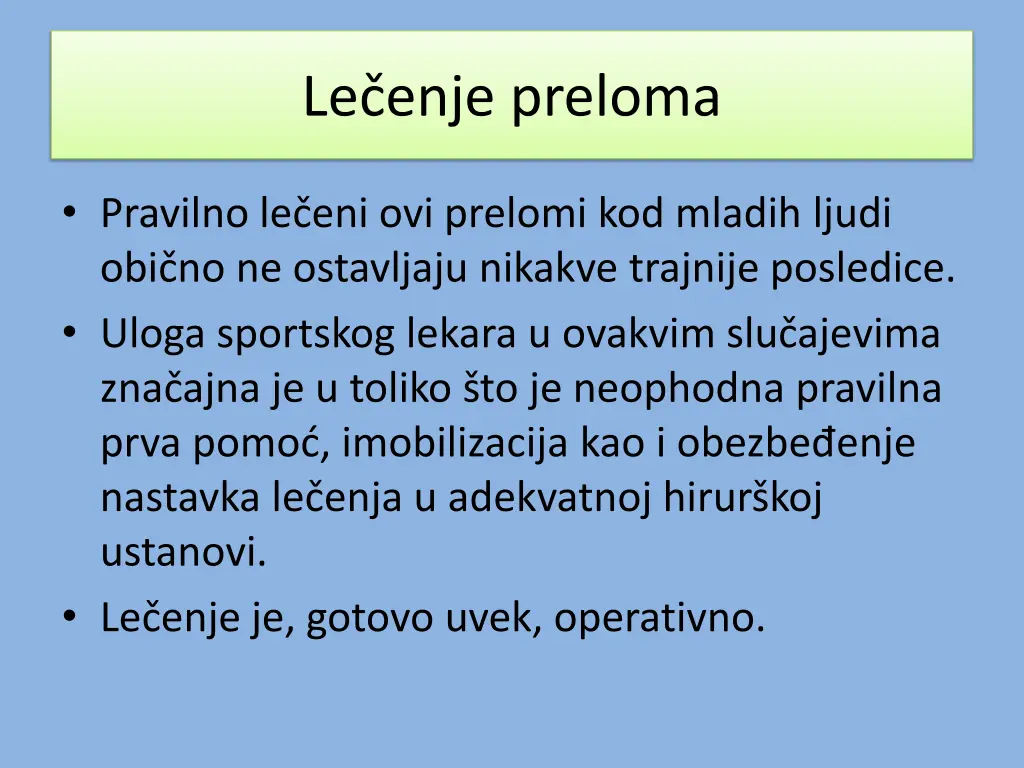 le enje preloma