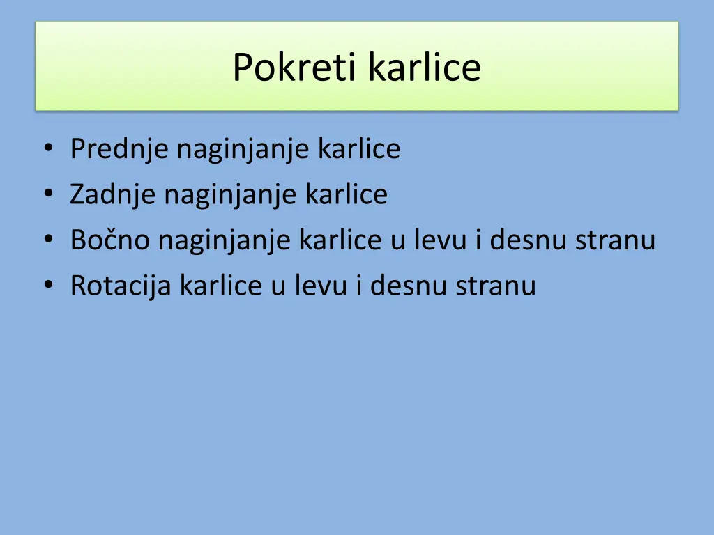 pokreti karlice