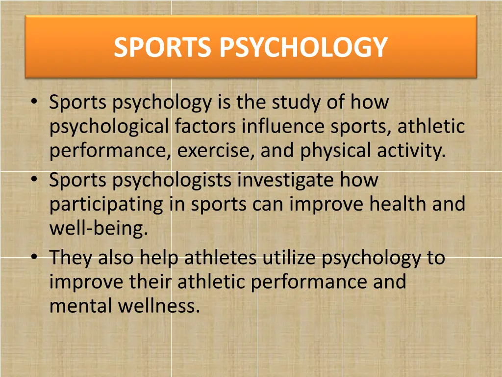 sports psychology