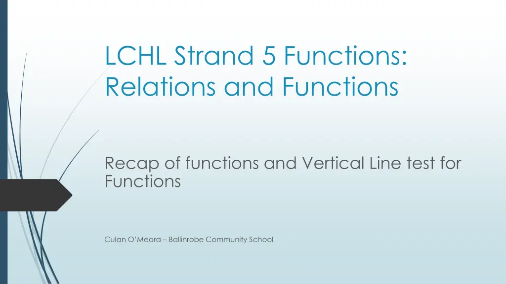 lchl strand 5 functions relations and functions
