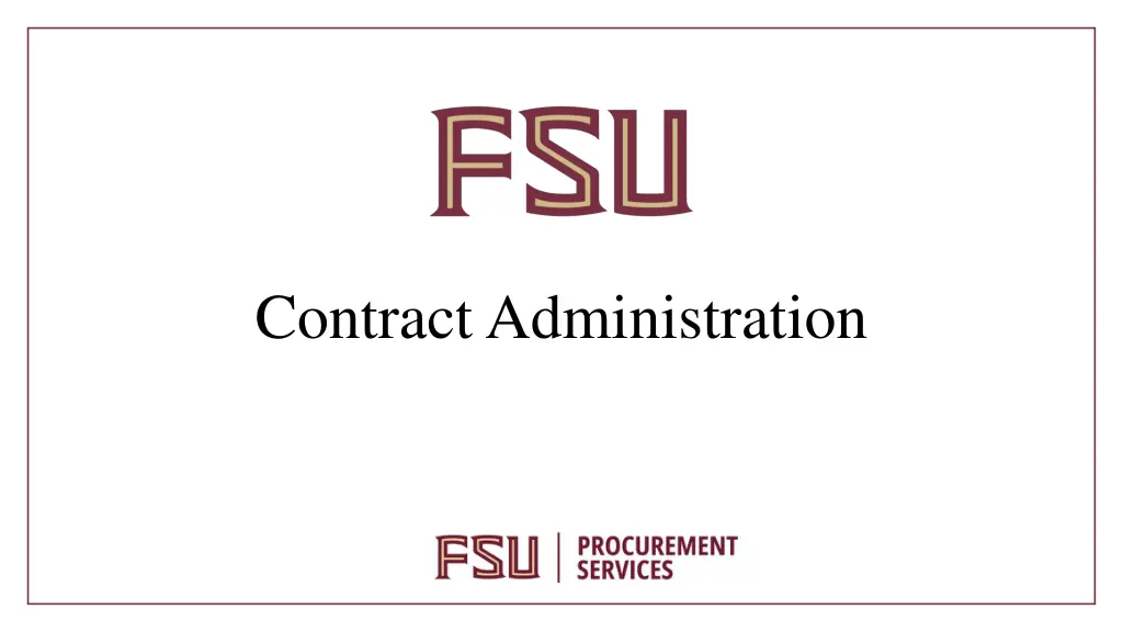 contract administration