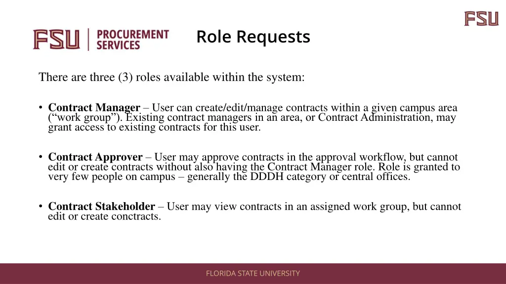 role requests