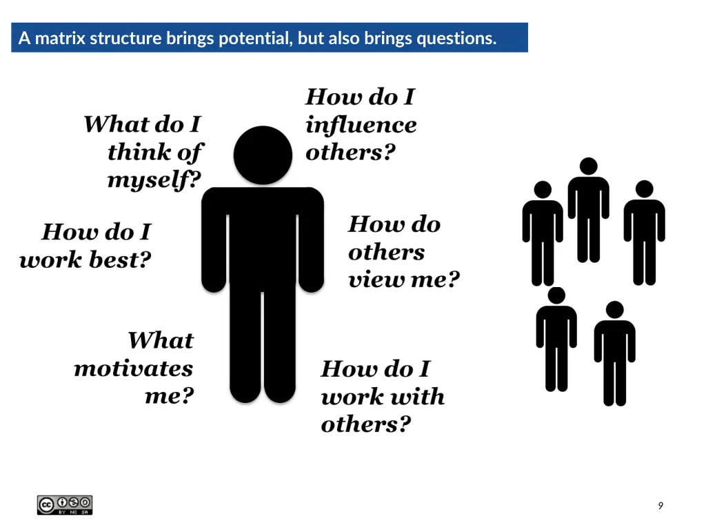 a matrix structure brings potential but also