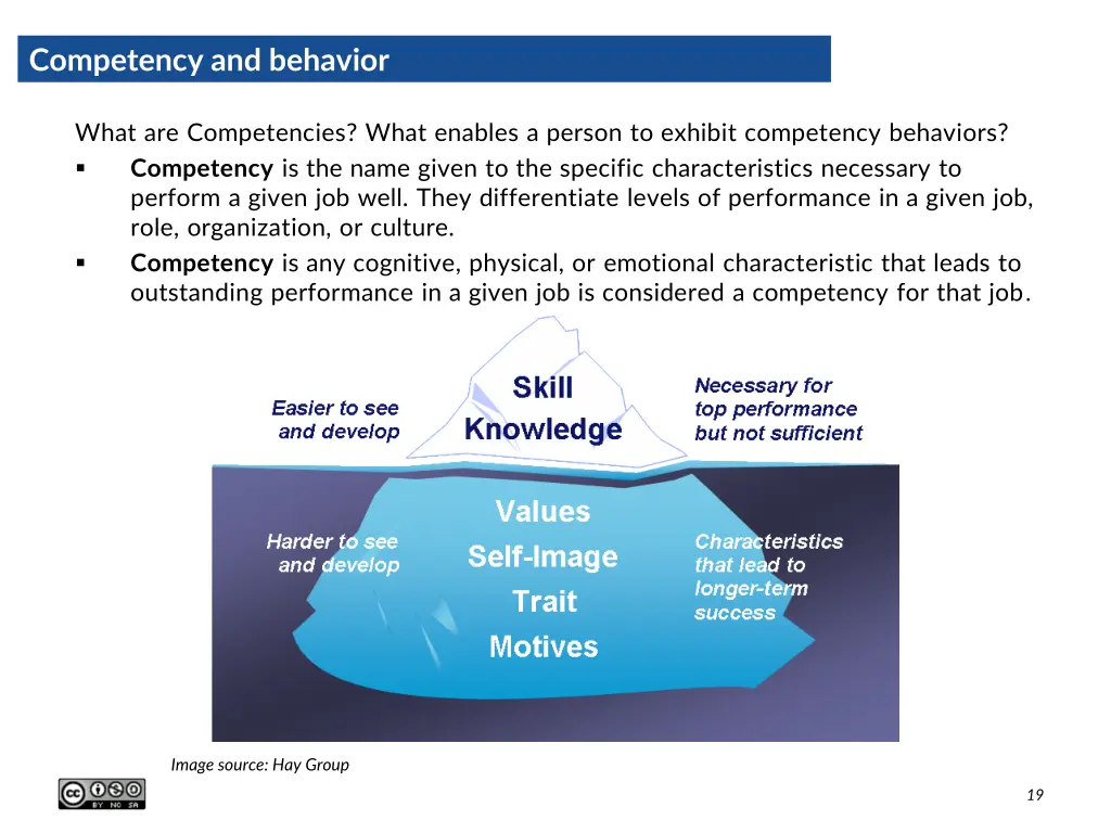 competency and behavior