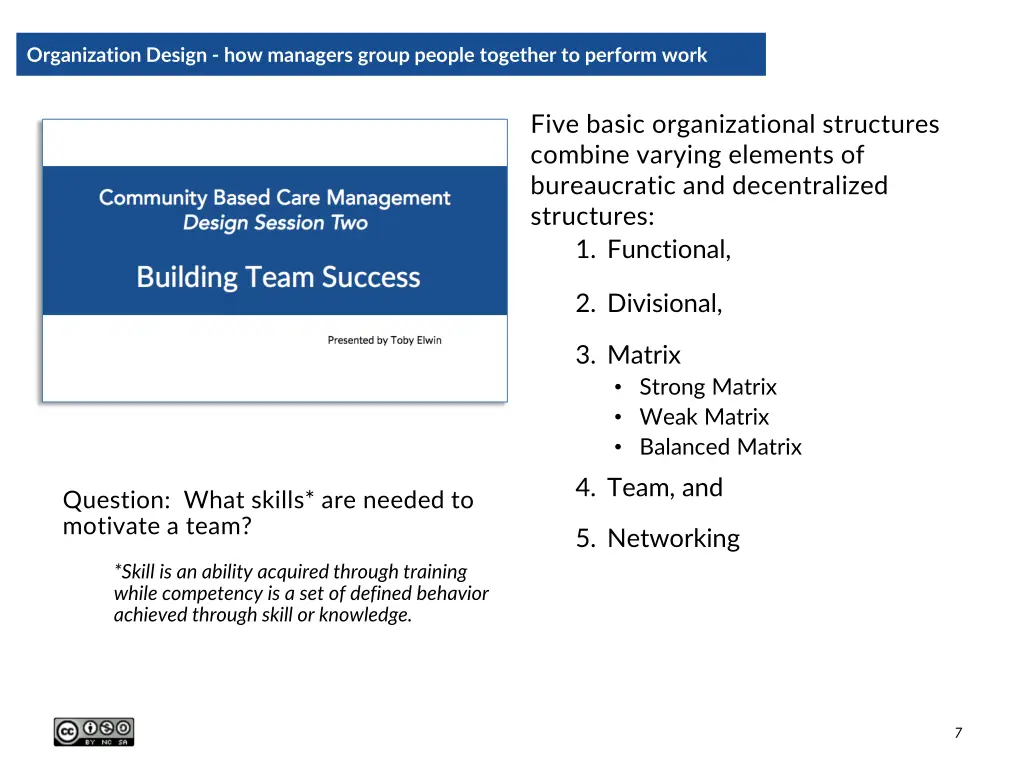 organization design how managers group people
