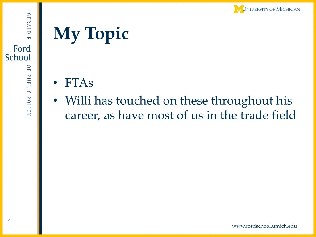 my topic