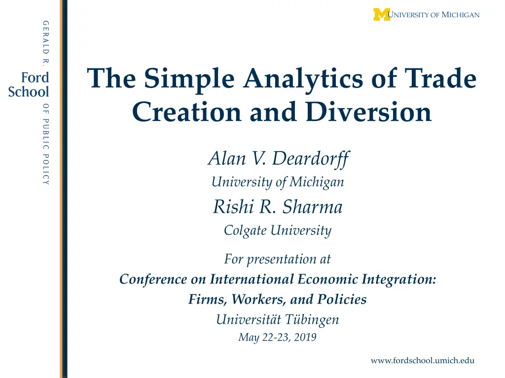 the simple analytics of trade creation
