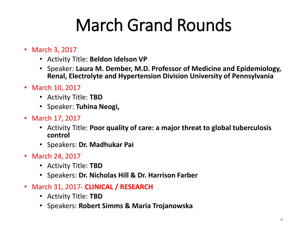 march grand rounds march grand rounds