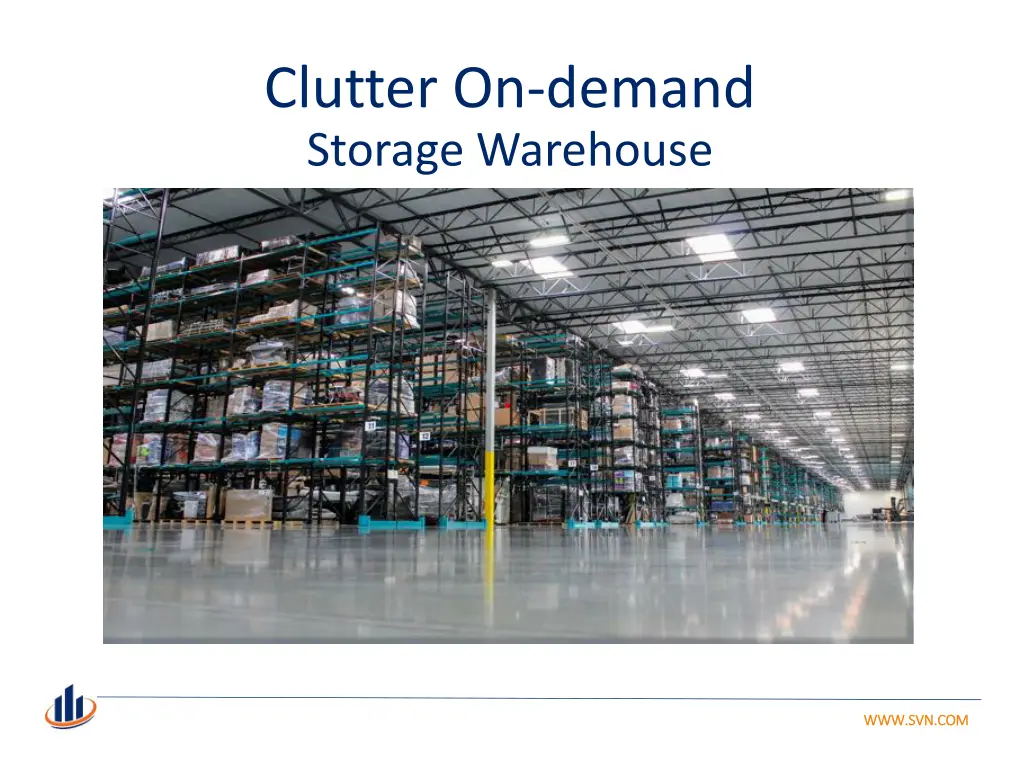 clutter on demand storage warehouse