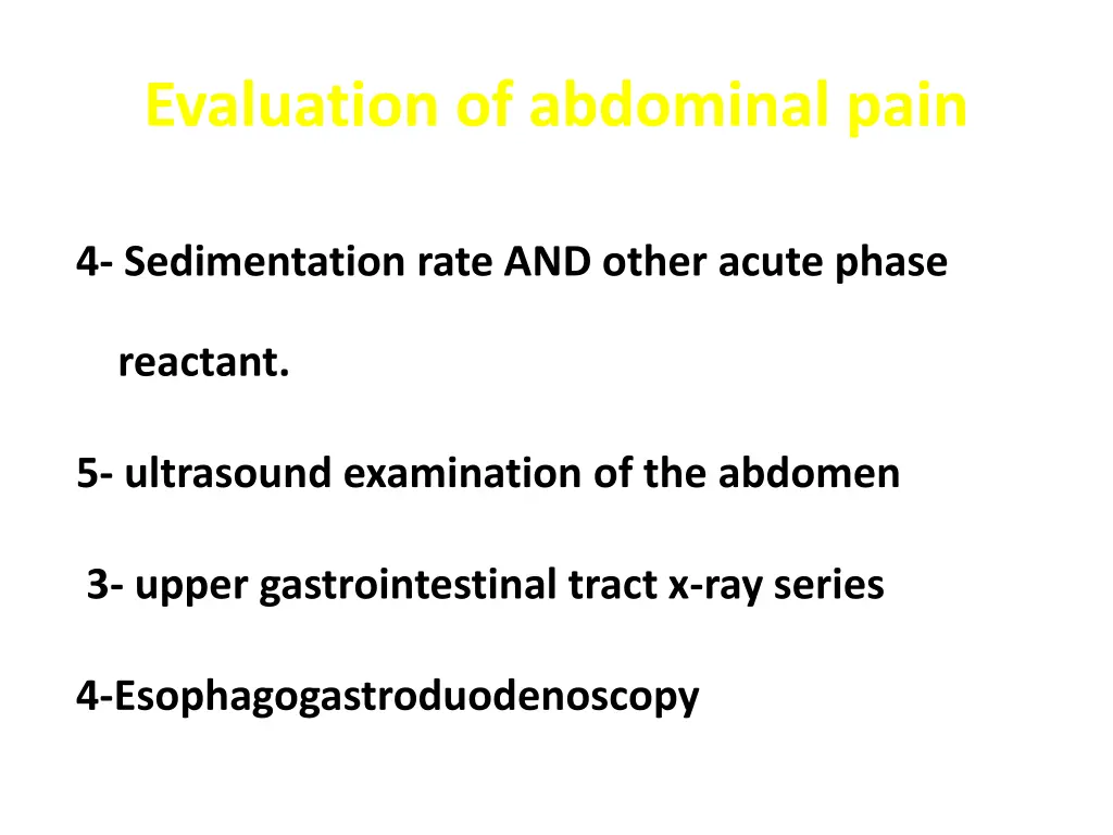 evaluation of abdominal pain 2