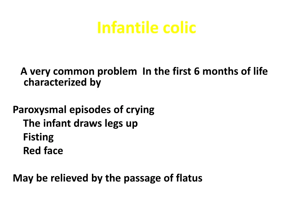 infantile colic