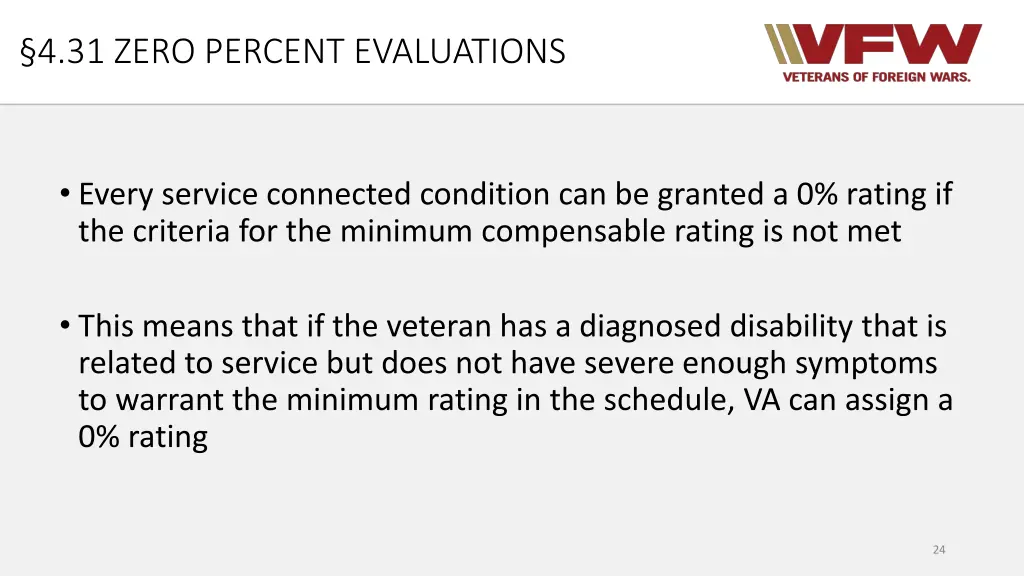 4 31 zero percent evaluations