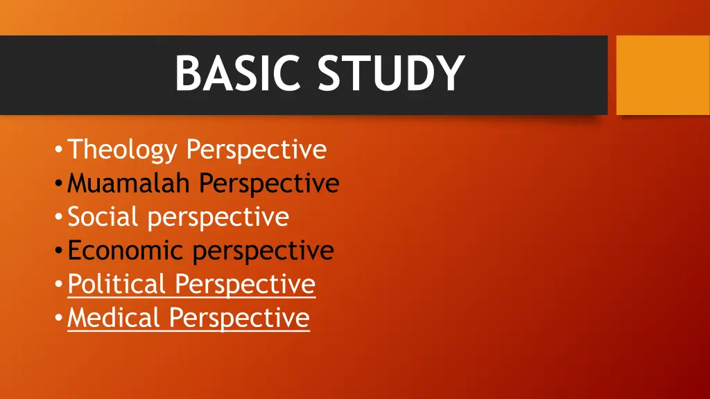 basic study