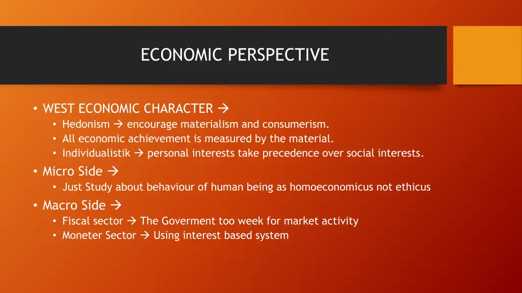 economic perspective