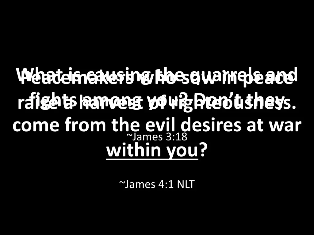 what is causing the quarrels and fights among