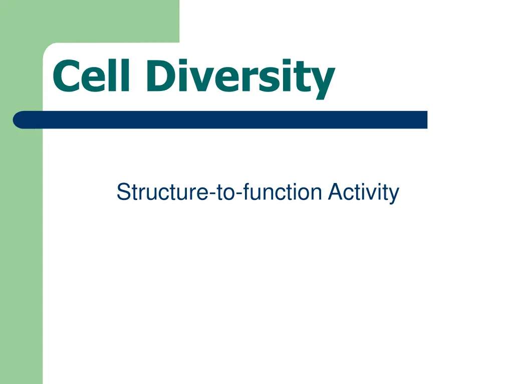 cell diversity