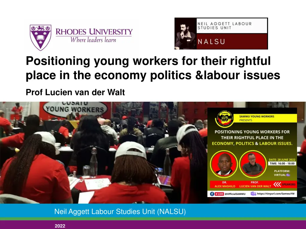 positioning young workers for their rightful