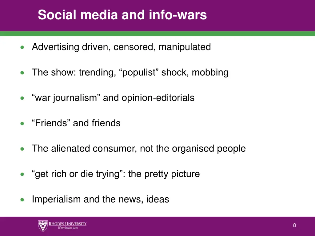 social media and info wars