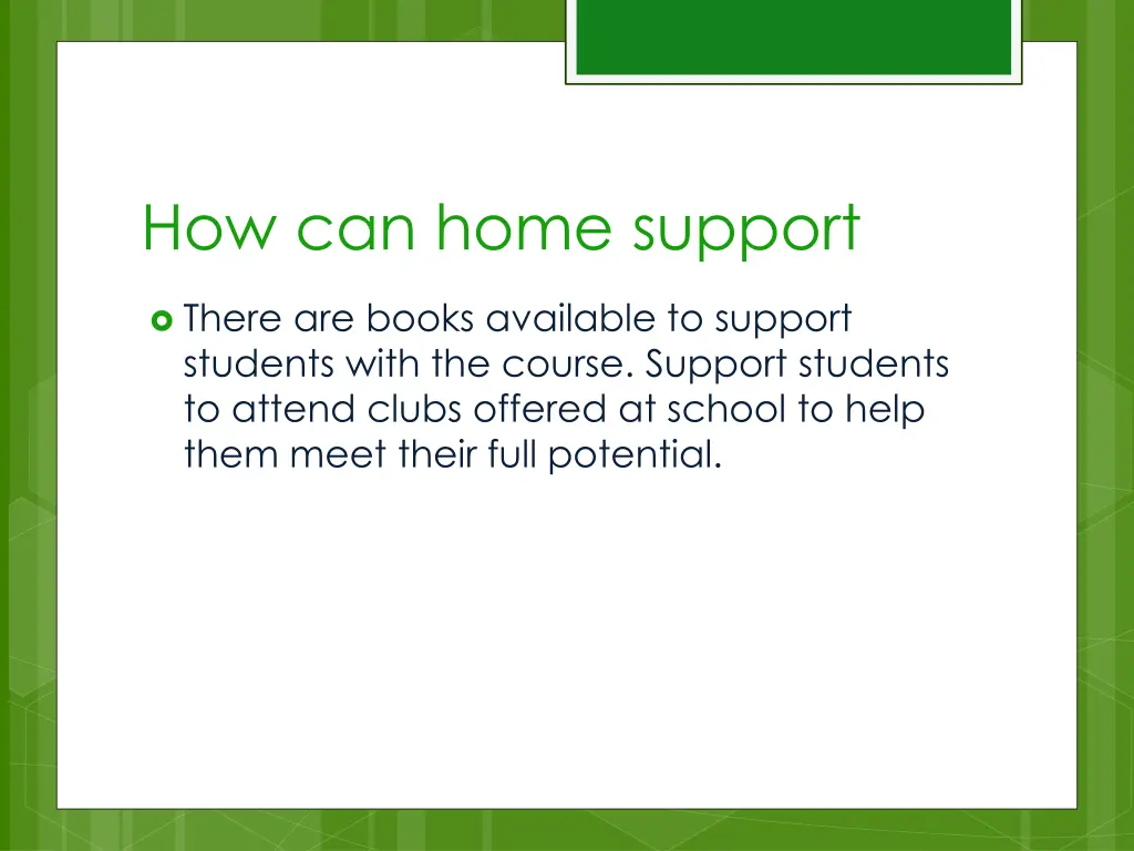 how can home support