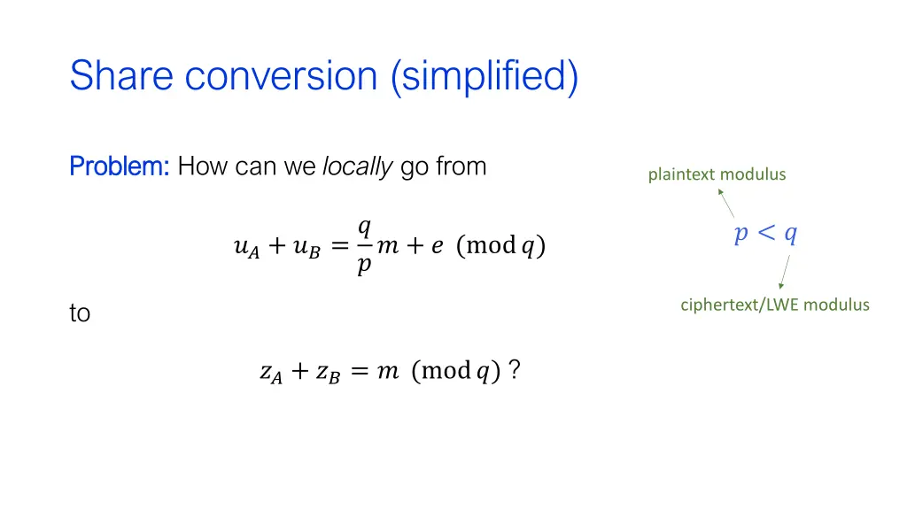 share conversion simplified