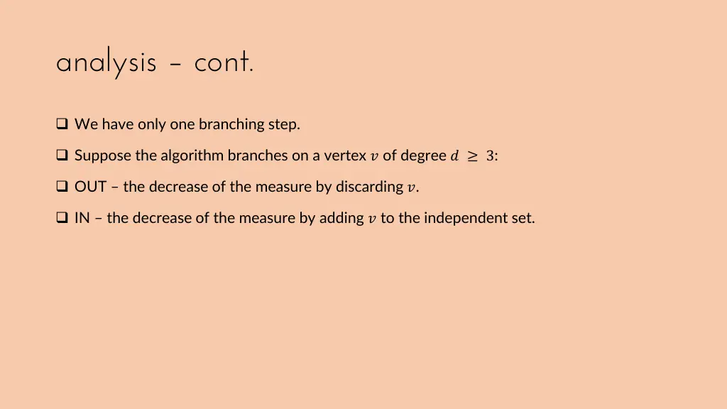 analysis cont