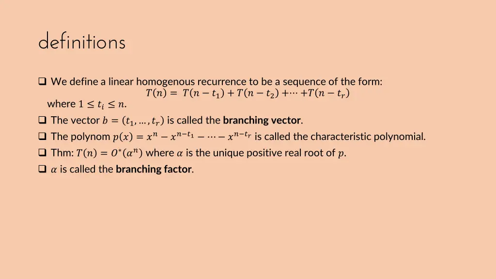 definitions