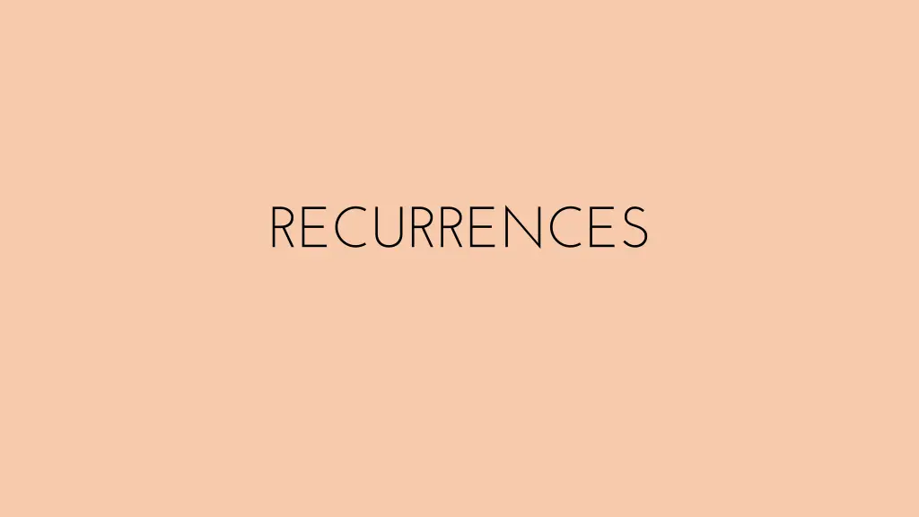 recurrences