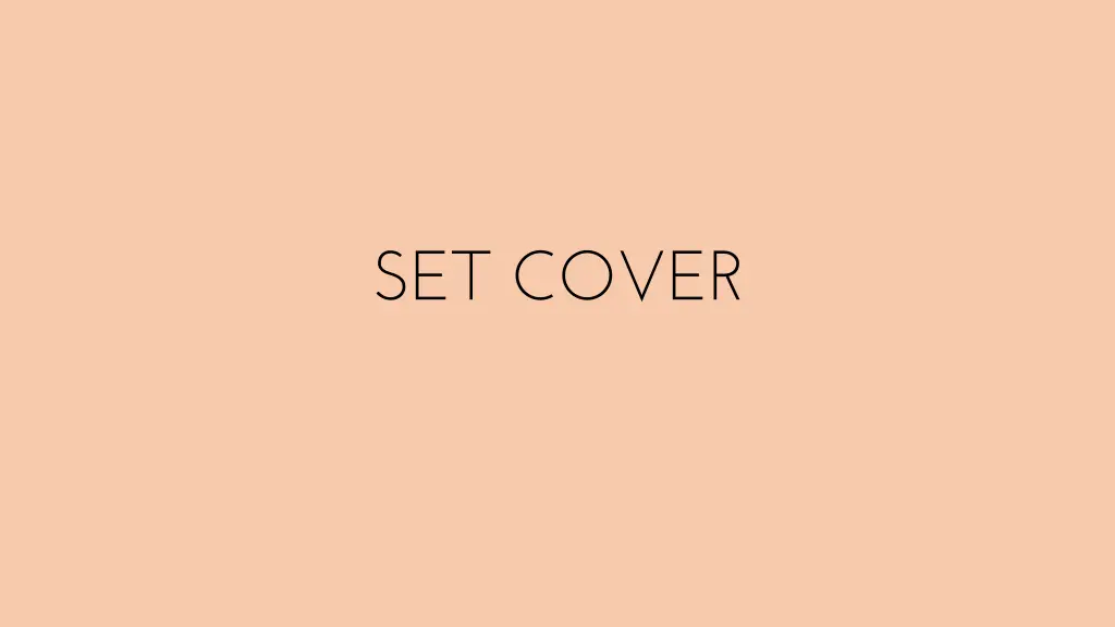 set cover