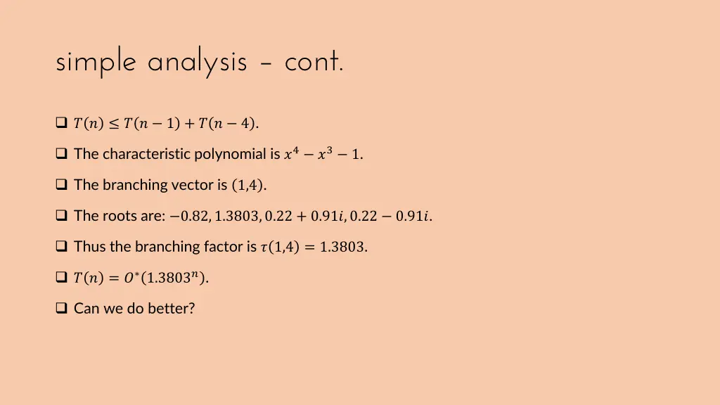 simple analysis cont 1