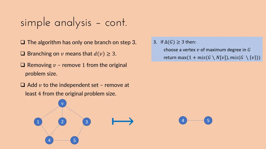 simple analysis cont