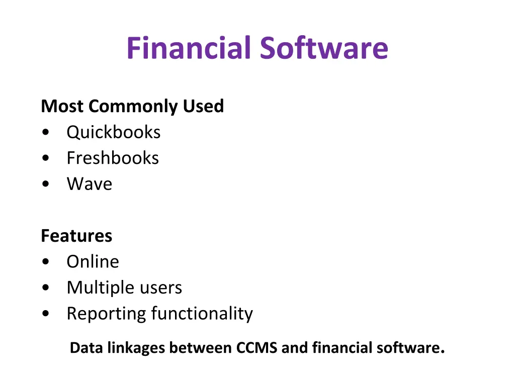 financial software