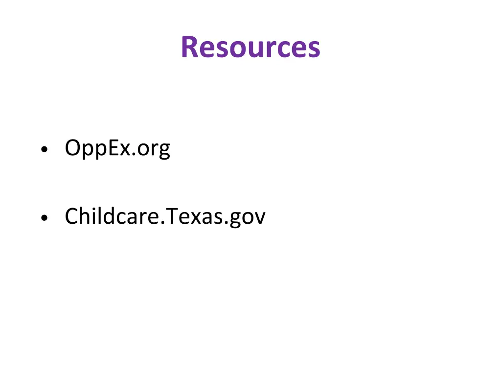 resources