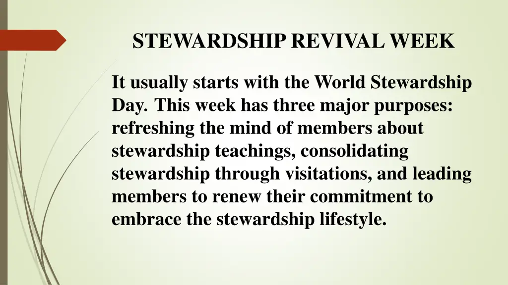 stewardship revival week