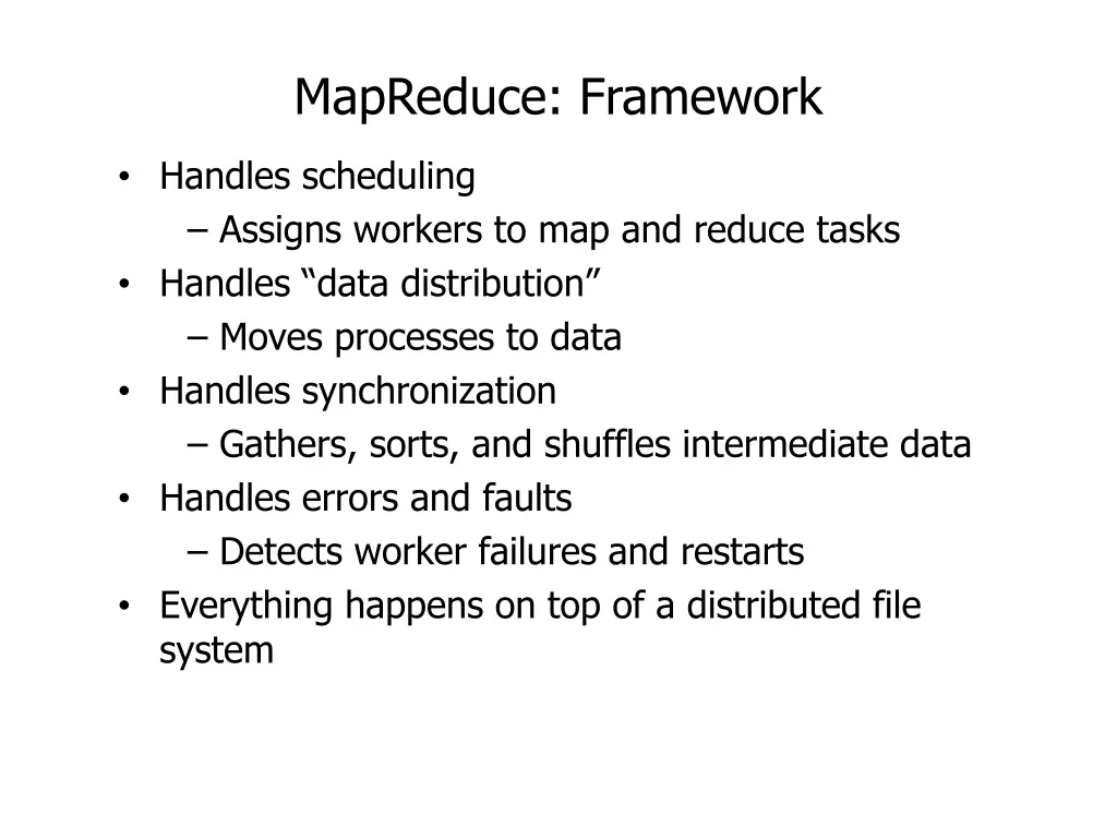 mapreduce framework
