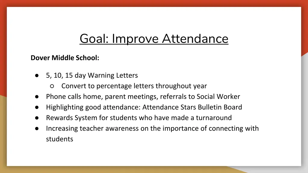 goal improve attendance 2