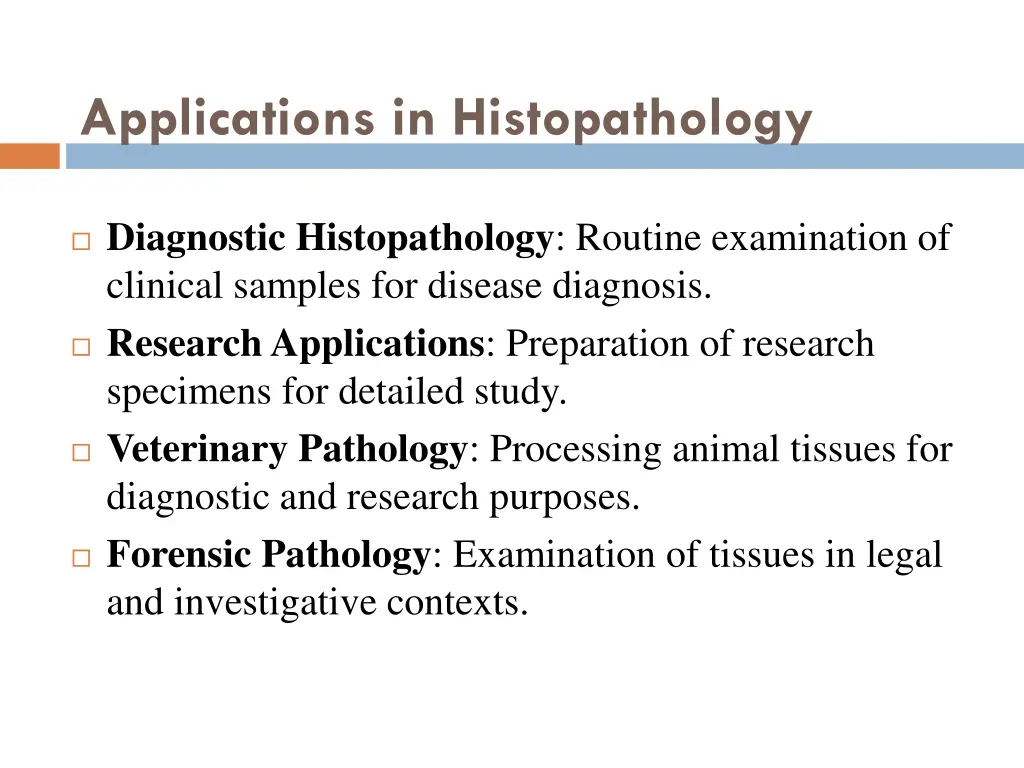 applications in histopathology