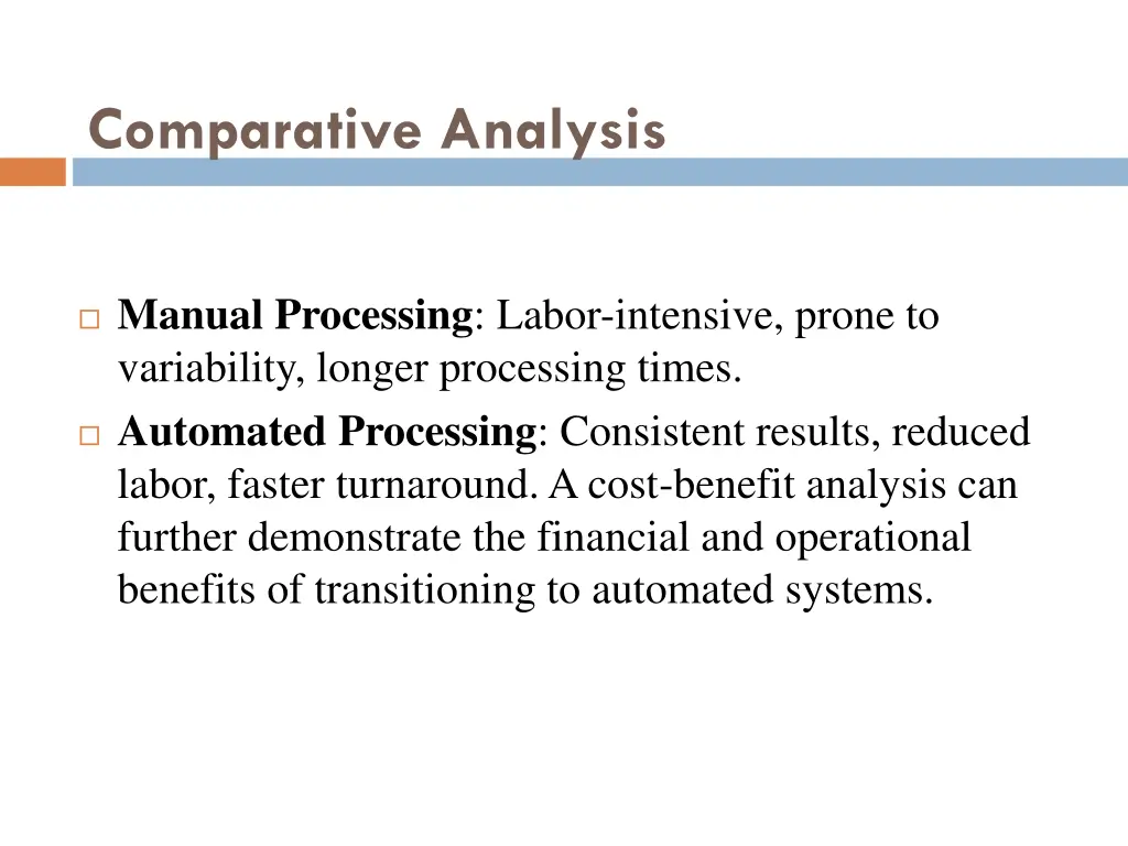 comparative analysis