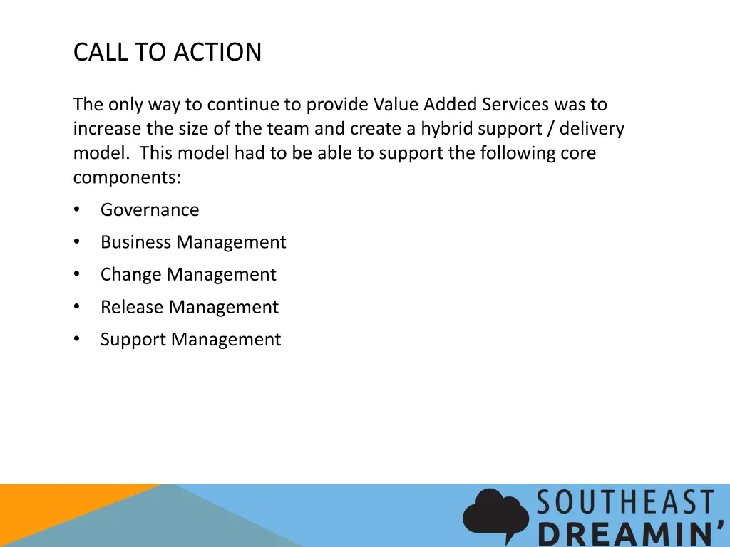 call to action