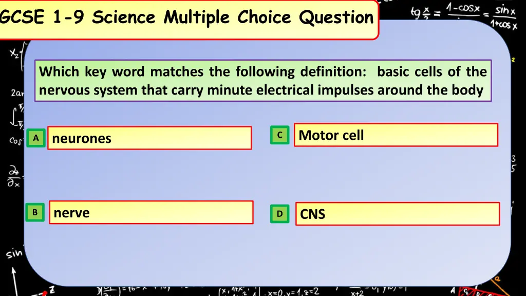 gcse 1 9 science multiple choice question 10