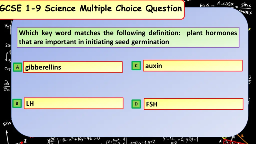 gcse 1 9 science multiple choice question 21