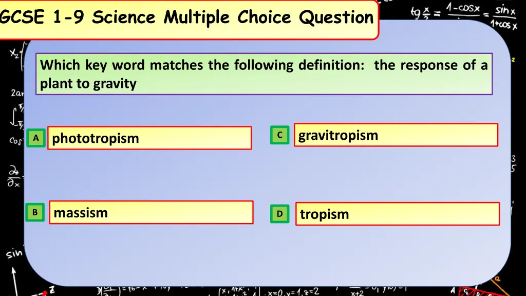 gcse 1 9 science multiple choice question 23