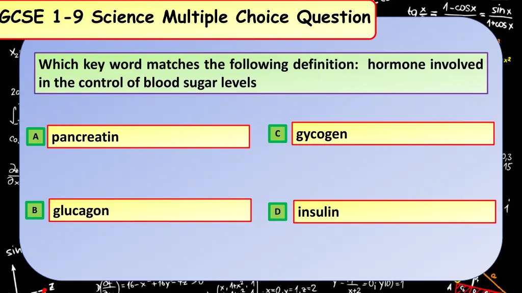 gcse 1 9 science multiple choice question 25