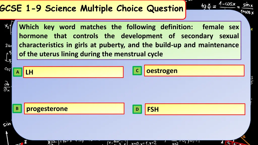 gcse 1 9 science multiple choice question 26