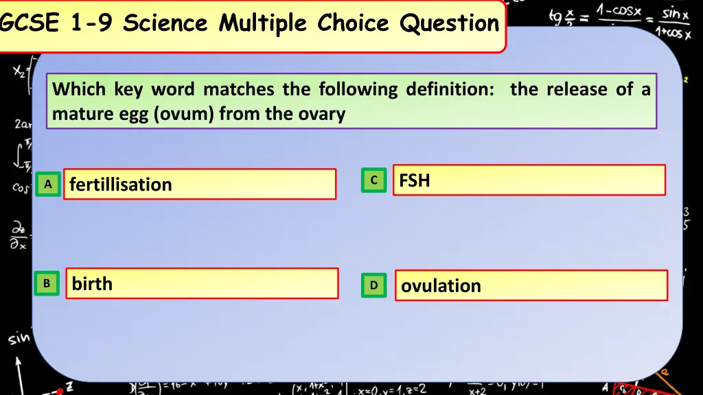 gcse 1 9 science multiple choice question 28