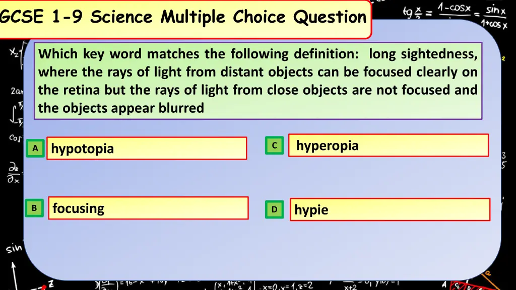 gcse 1 9 science multiple choice question 6